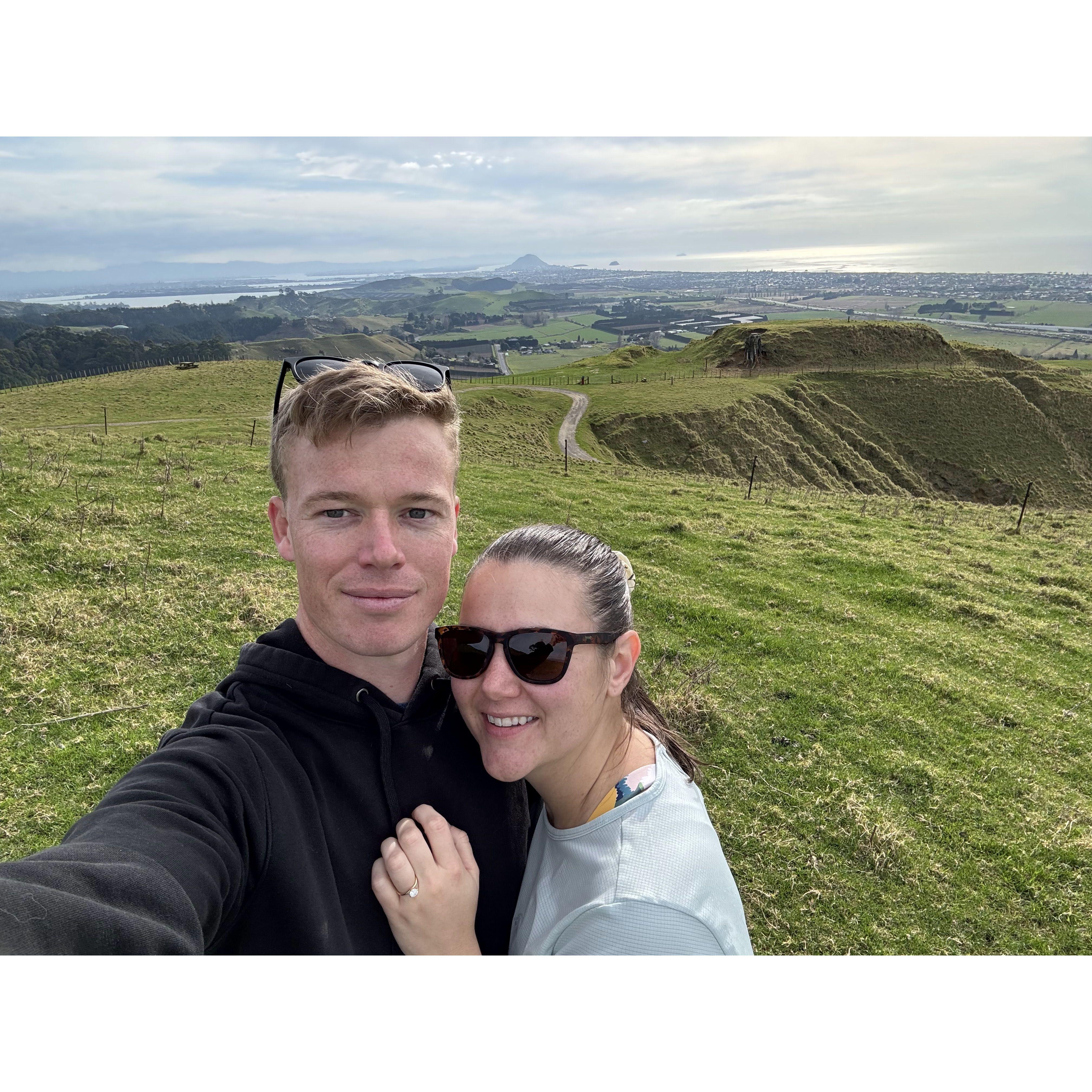 Papamoa hills after Michael proposed.