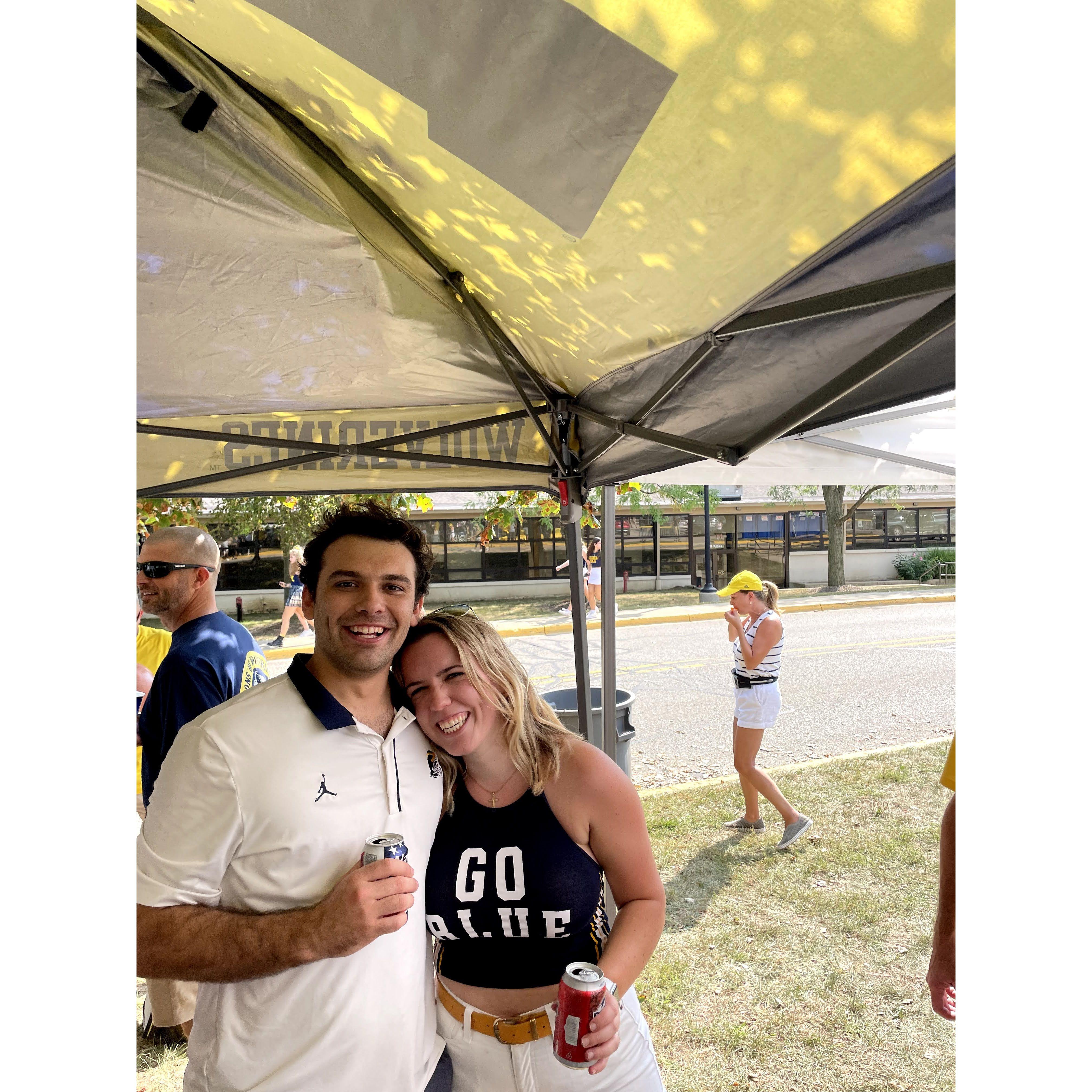 Visits to Ann Arbor were frequent during football season
