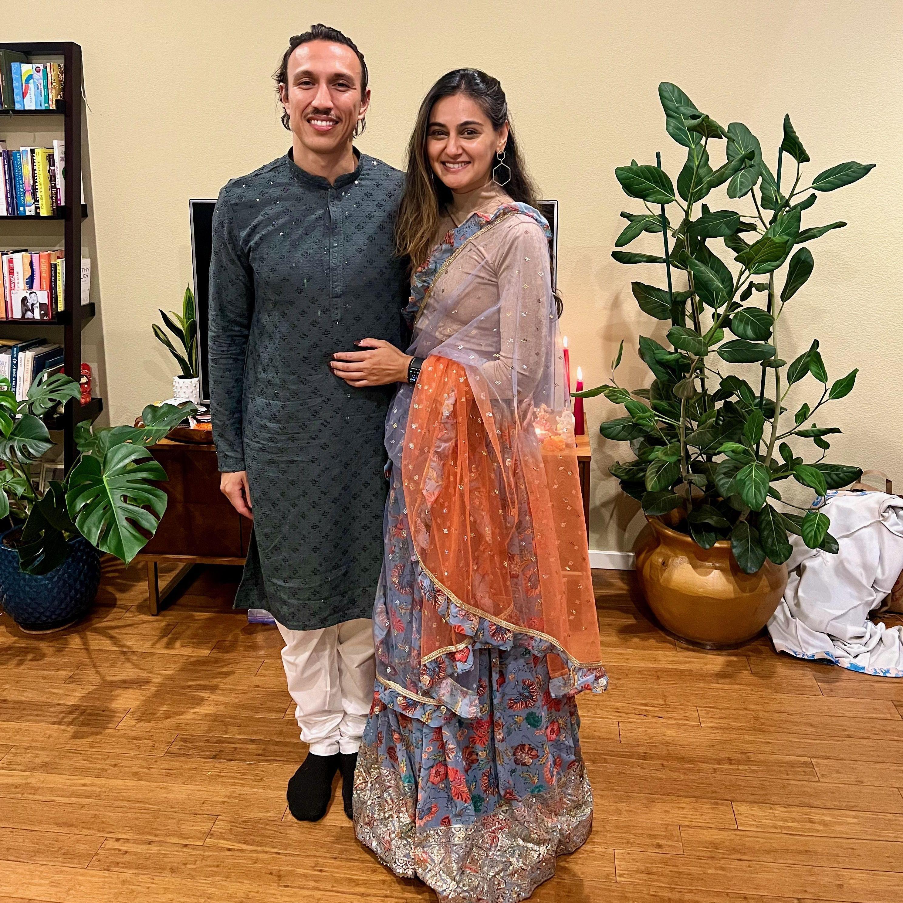 Steven's first Diwali celebrations at Aarti & Mike's House