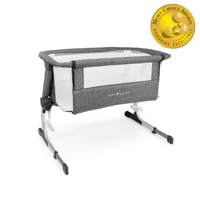 Beside Me™ Dreamer Bassinet & Bedside Sleeper – Charcoal Tweed