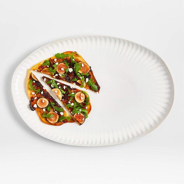Dover White Large Oval Platter