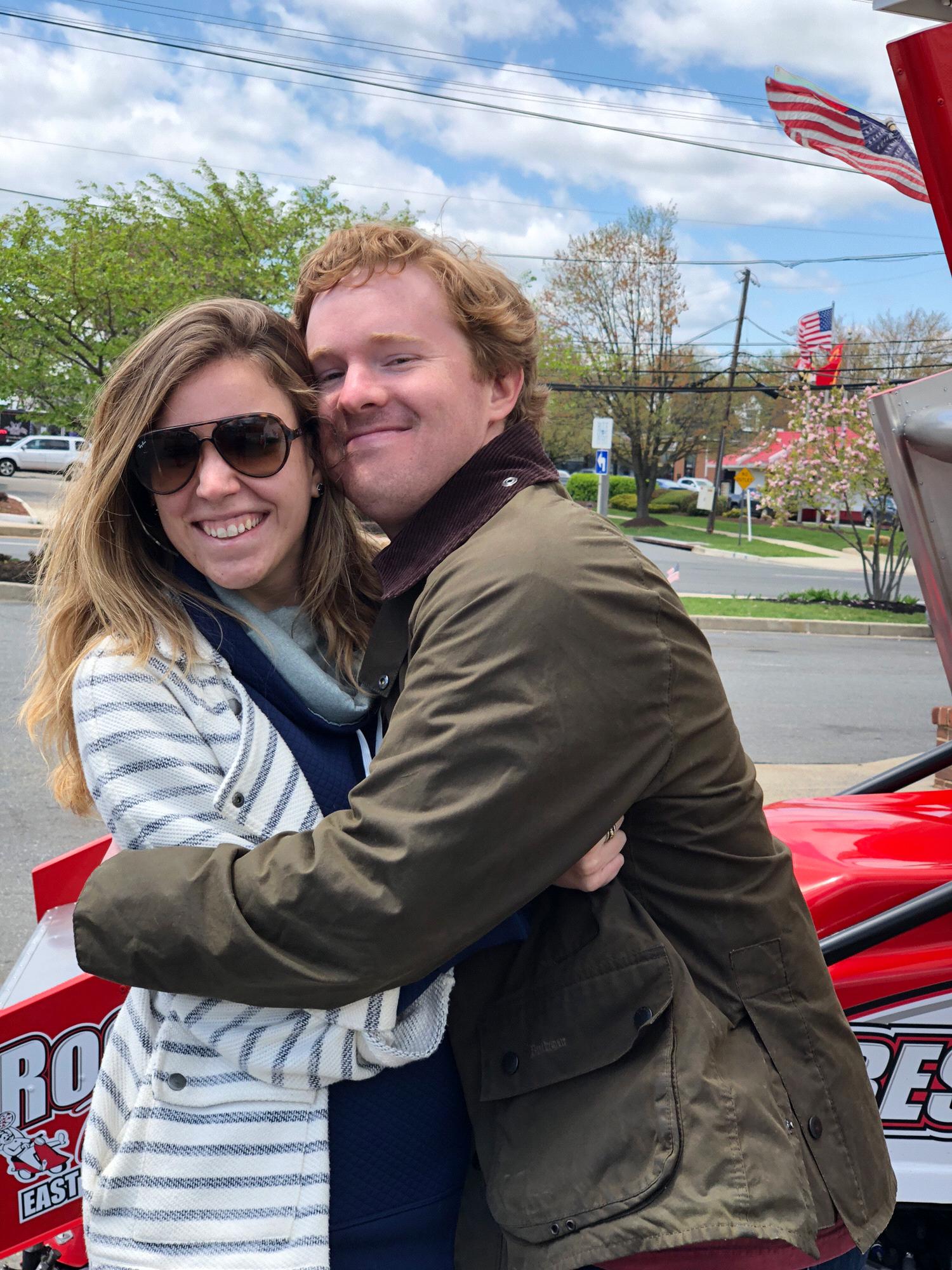 All hugs at Fletcher's Service Center Car Show, 2018!