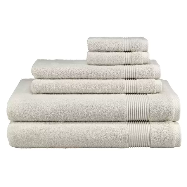 Avanti Solid 6-Piece Towel Set in Ivory