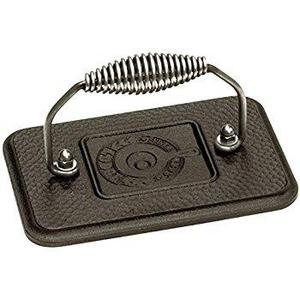 Lodge LGP3 Rectangular Cast Iron Grill Press, Pre-Seasoned, 6.75-inch x 4.5-inch
