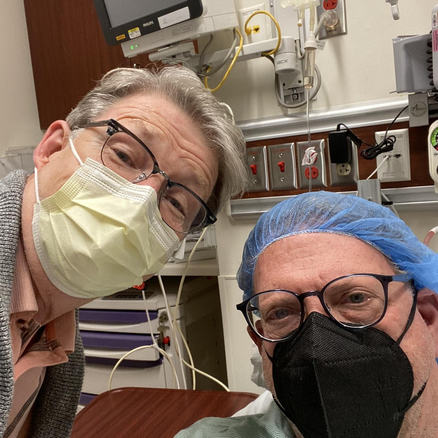 Surgery for Chuck at Lake Forest Hospital