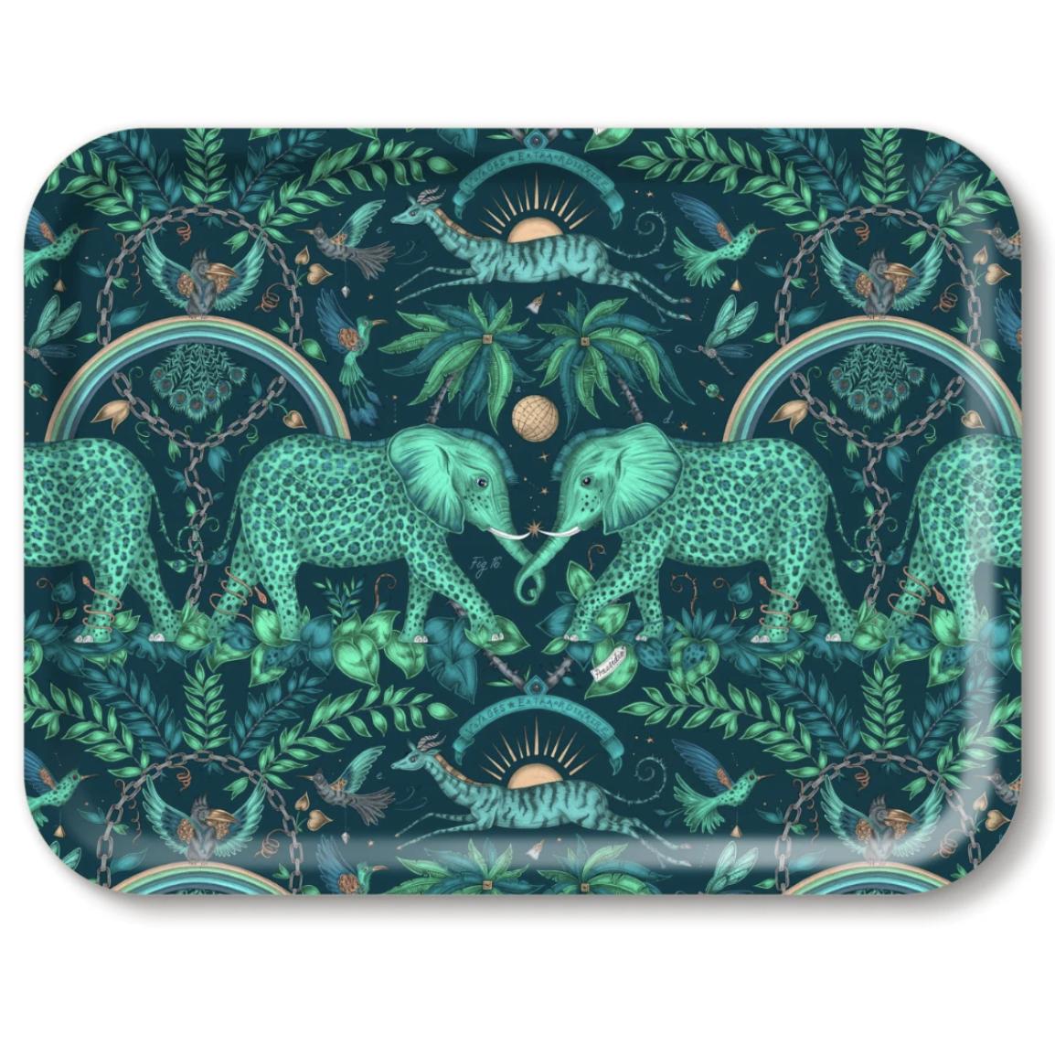 Zambezi - Teal Tray Large