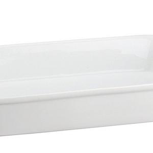 HIC Oblong Rectangular Baking Dish Roasting Lasagna Pan, Fine White Porcelain, 13-Inches x 9-Inches x 2.5-Inches
