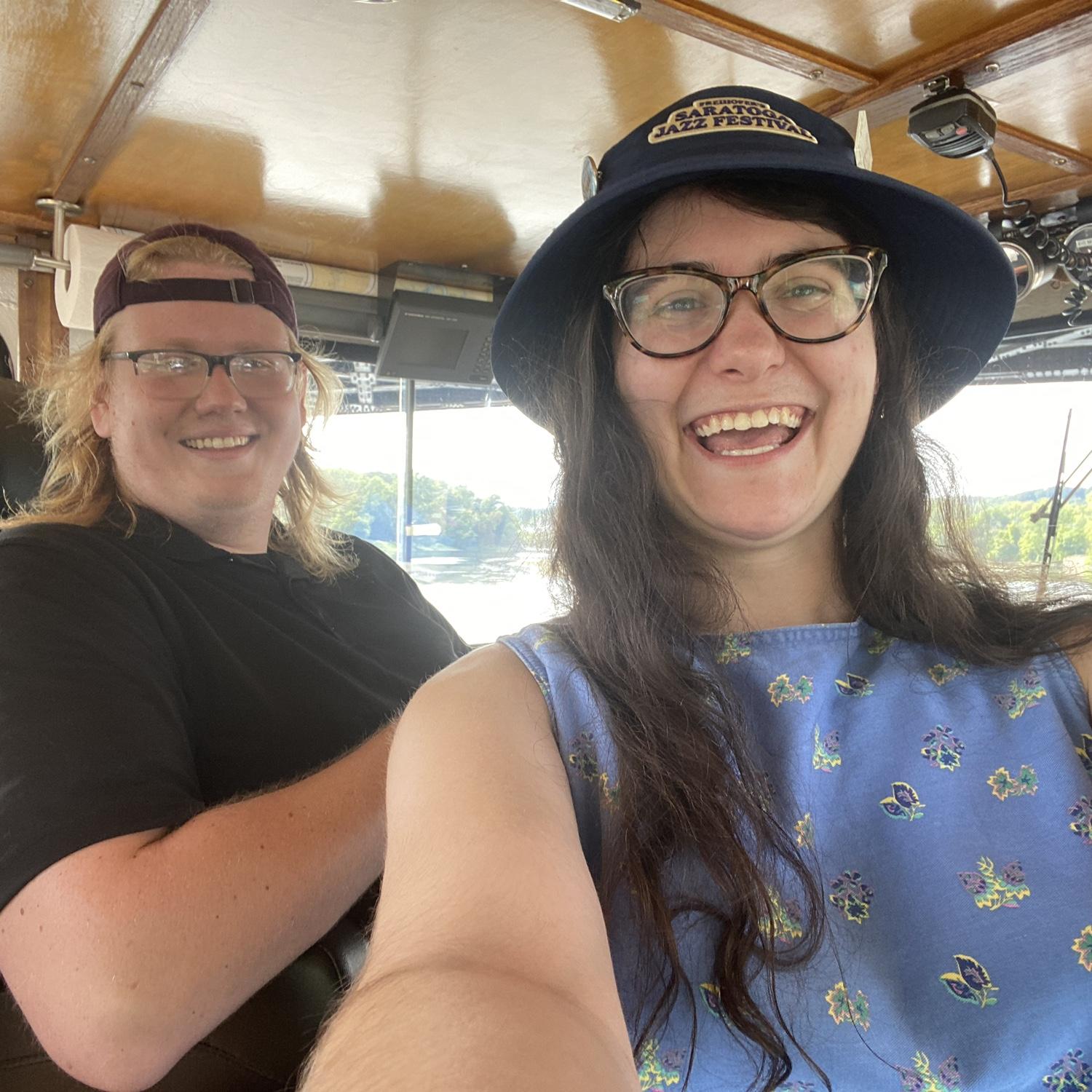 In the wheelhouse of the Herbert P. Brake at the 2023 Tugboat Roundup in Waterford, NY.
(September 2023)