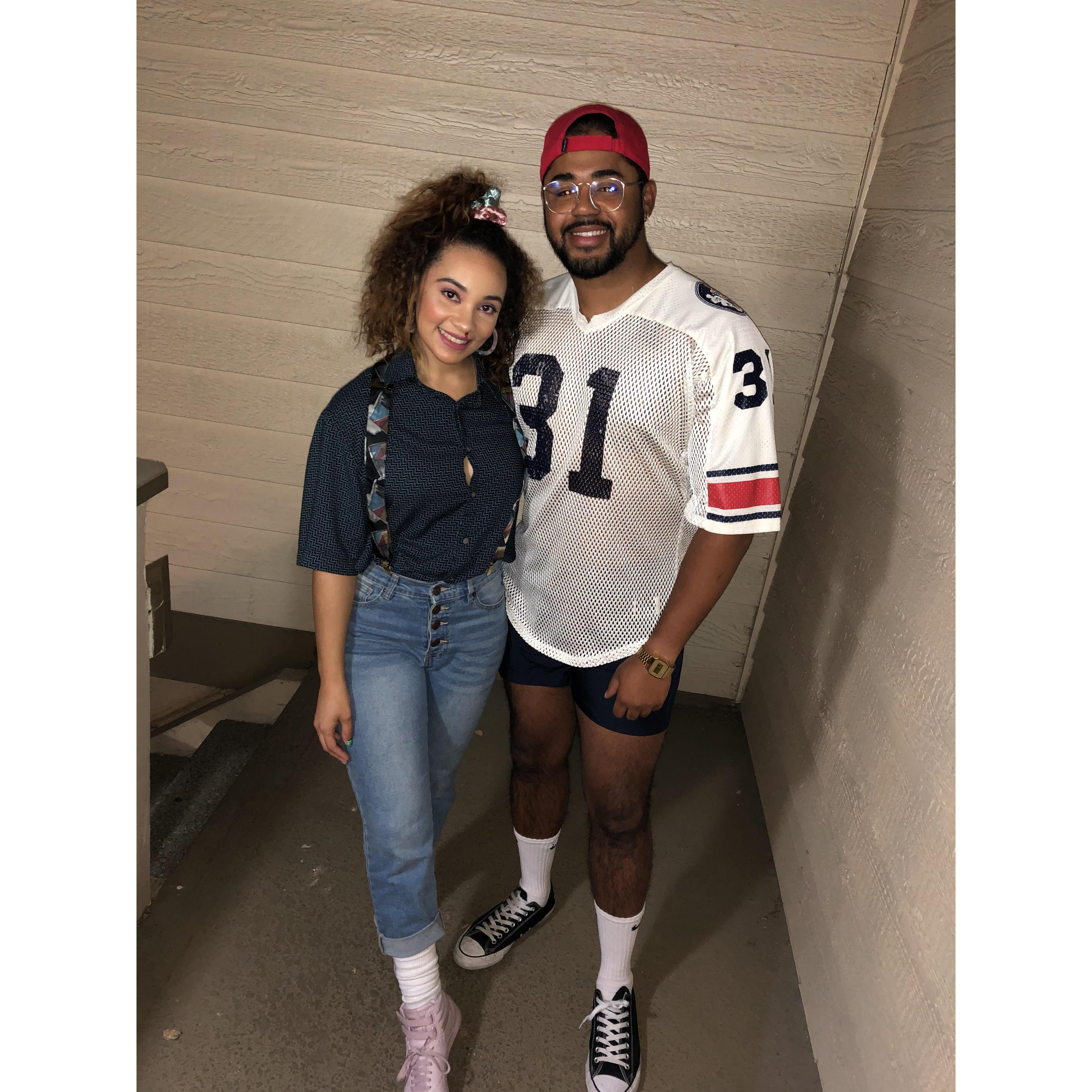 Halloween 2019 
El from Stranger Things & 80's Football Jock