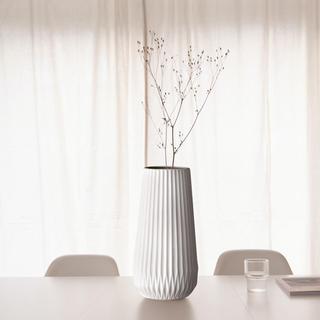 Embossed Lines Fluted Vase