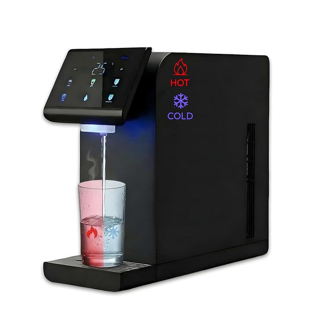 Avida H2O Ultra Instant Hot & Cold Water Dispenser - Bottleless Water Dispenser Countertop, Full Installation Kit, Quiet Multi-Stage Filtration + UV Sterilization - Black