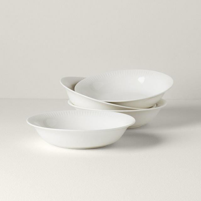 Lenox, Profile White Porcelain 4-Piece Pasta Bowl Set