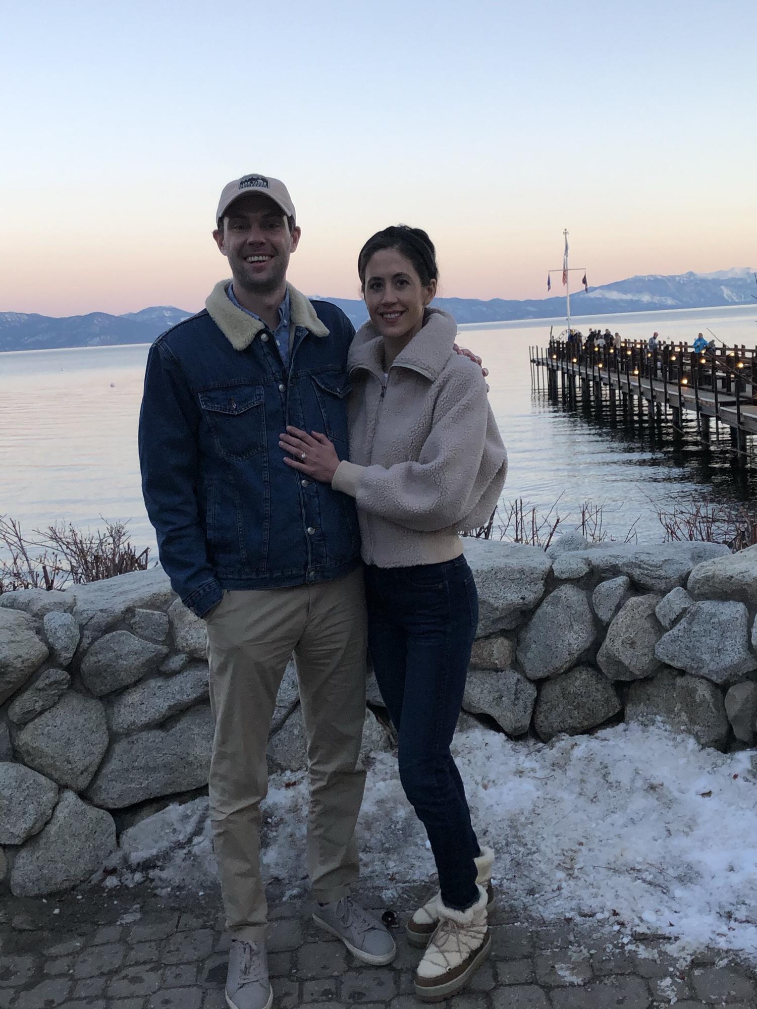 Celebrating our engagement in Tahoe!