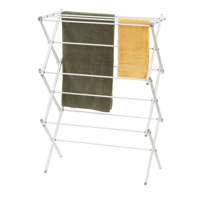 Household Essentials Clothes Drying Rack, White