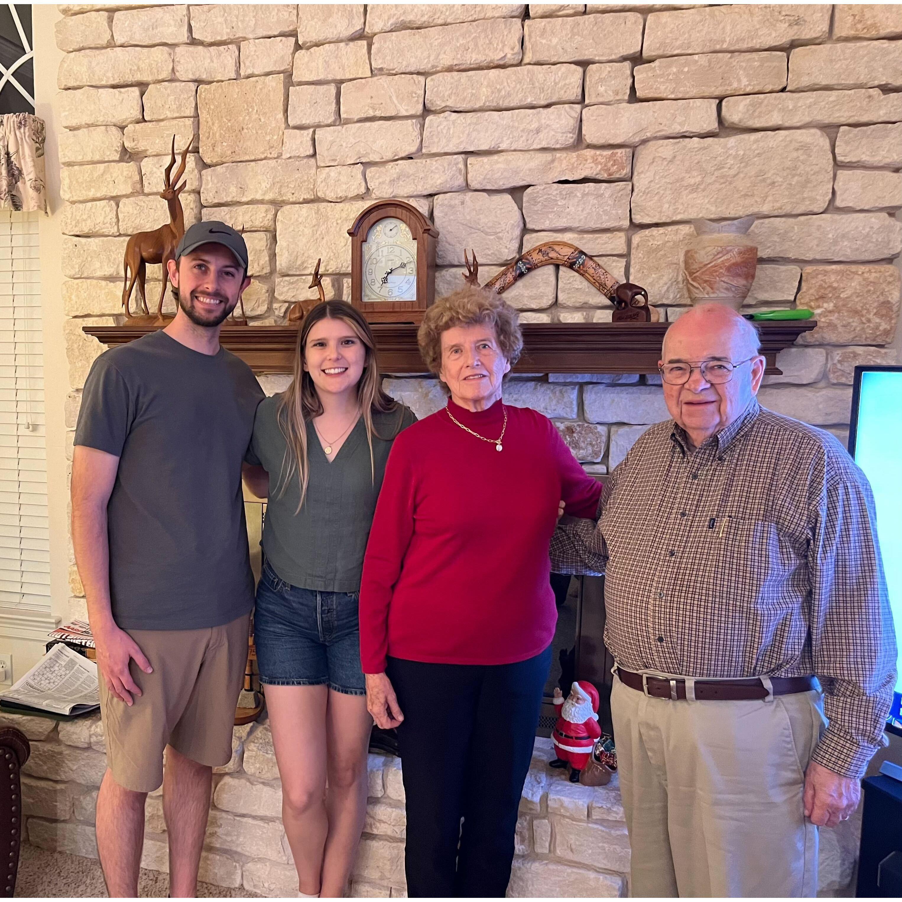 Visiting Grandpa and Grandma Howard!
