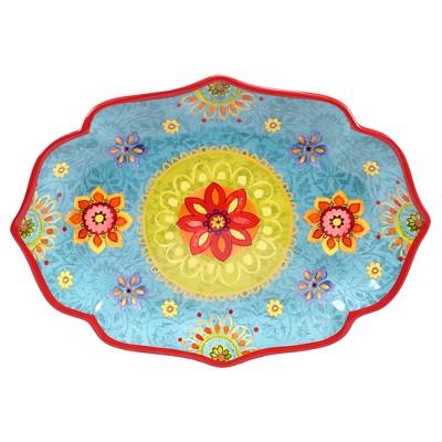 Certified International Tunisian Sunset Oval Platter (16" x 12")