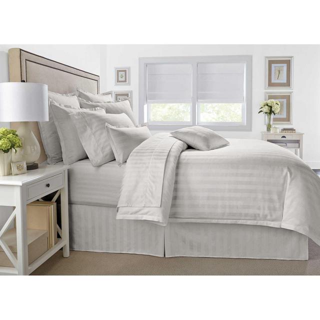 Wamsutta® 500-Thread-Count PimaCott® Damask King Comforter Set in Stone