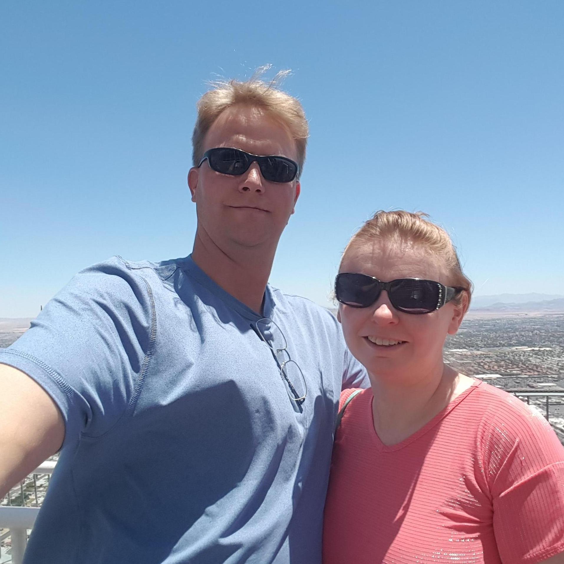 James and I in Las Vegas