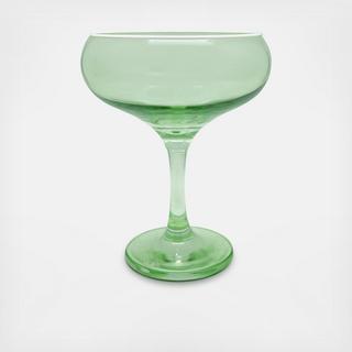 Fine Line Rimmed Coupe Glass, Set of 4