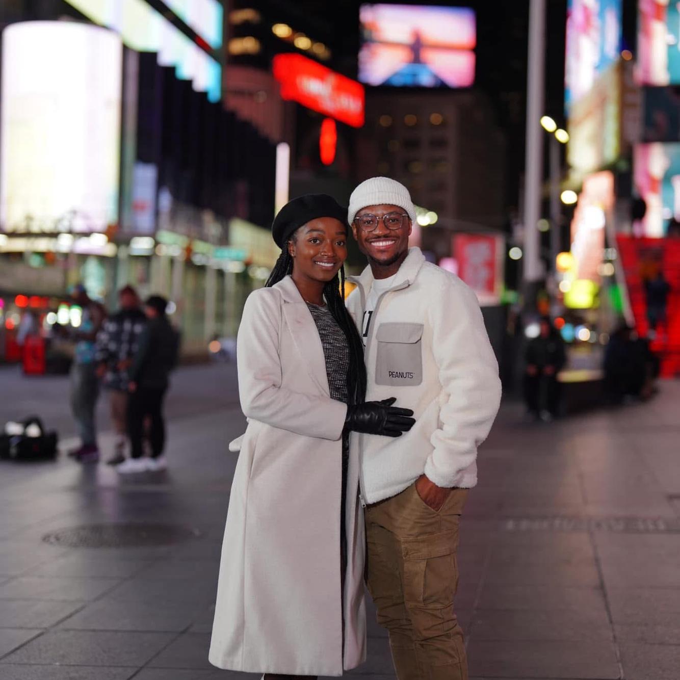 Gibson's first visit to Times Square