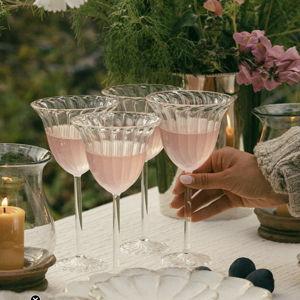 Fluted Bell Glass
