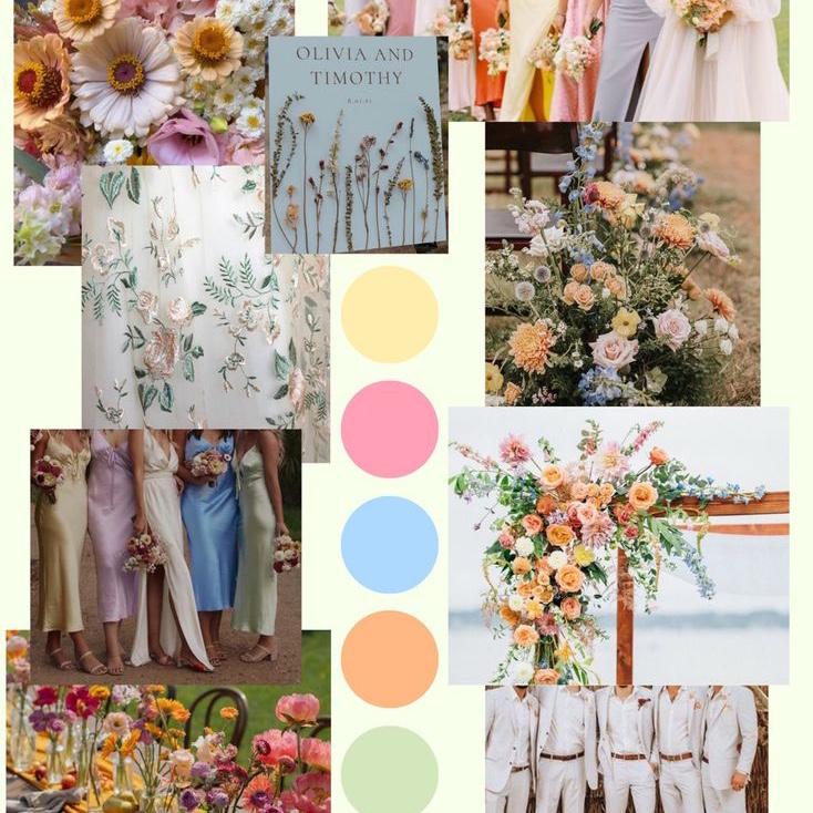Wedding Dress Code Inspo - Recommended color theme