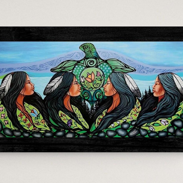 Turtle Women by Jackie Traverse, Native Art, Indigenous Art