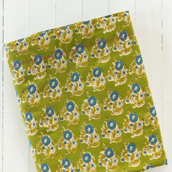 Mix & Match Cotton Fitted Sheet - Green Fields