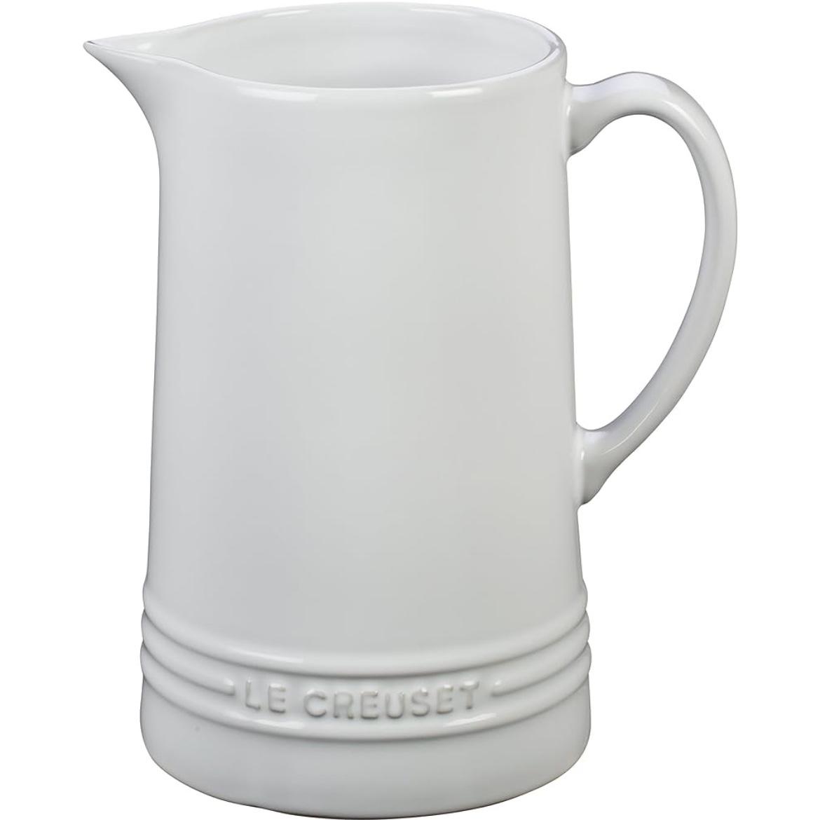 Le Creuset Stoneware Pitcher, 1.6 qt., White