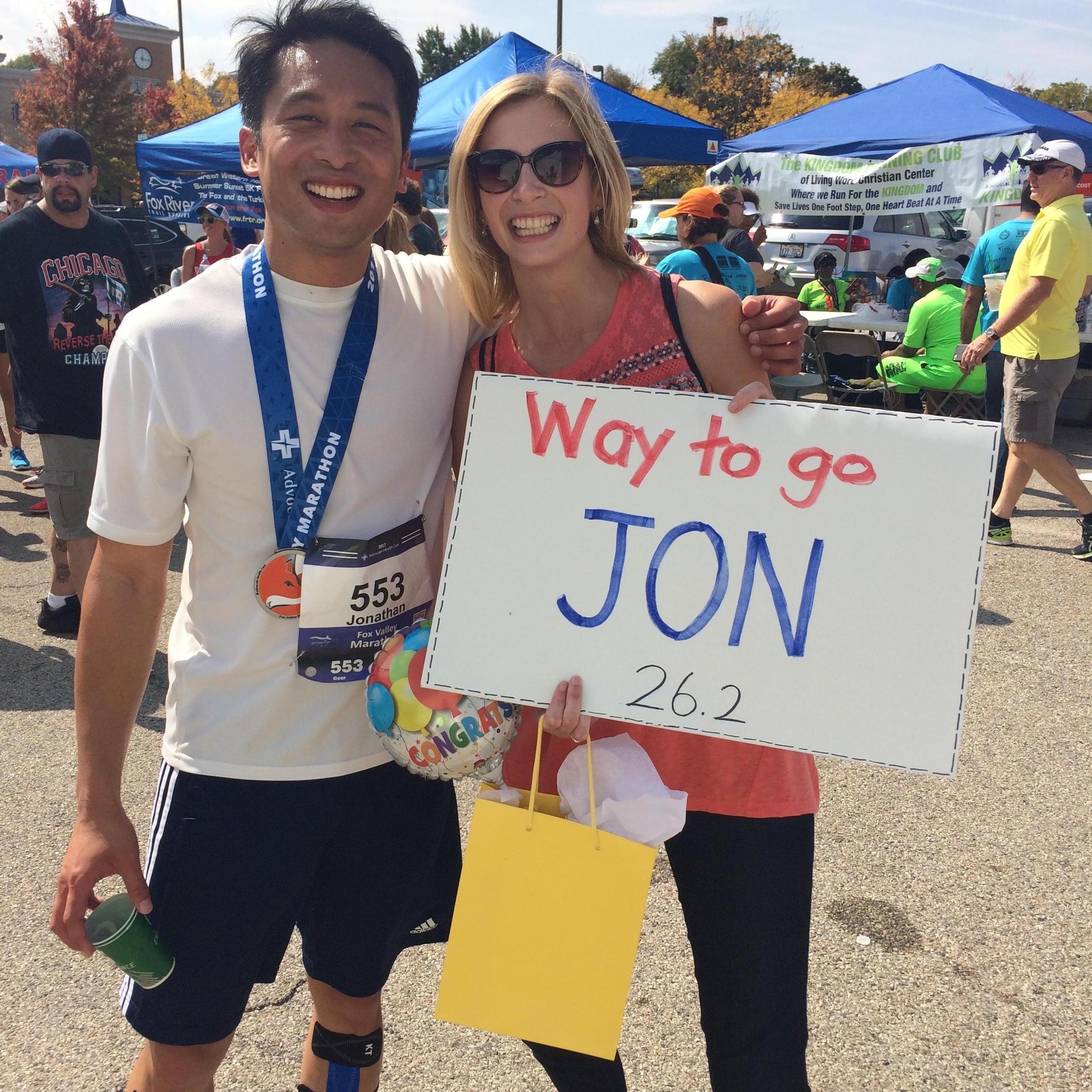 Jon's first marathon!