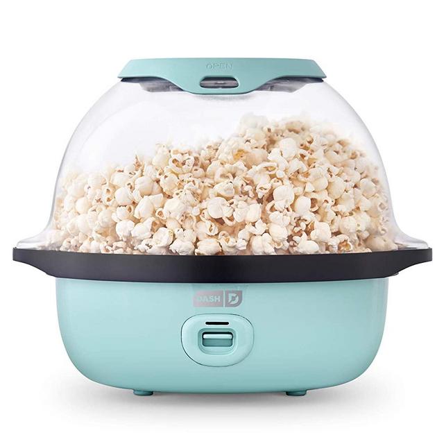Dash DSSP355GBAQ02 Deluxe SMARTSTORE Stirring Popcorn Maker, 24 Cups, Aqua