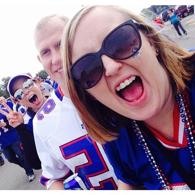 Bills tailgating about a week into our relationship... amazing we made it this long after this picture.