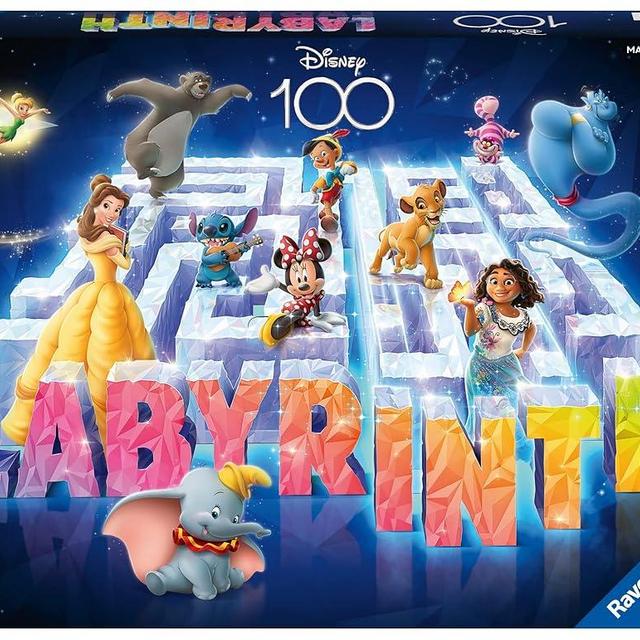 Ravensburger Disney Labyrinth Centenary Edition - Engaging Brain Teaser Game | Ideal for Ages 7 & Up | High Replay Value | Celebrating 100 Years of Disney Magic