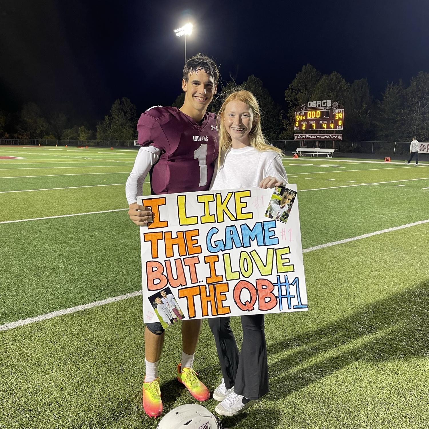 Lydia LOVED making signs for Konner’s senior year. He took home the dub, and the sign!