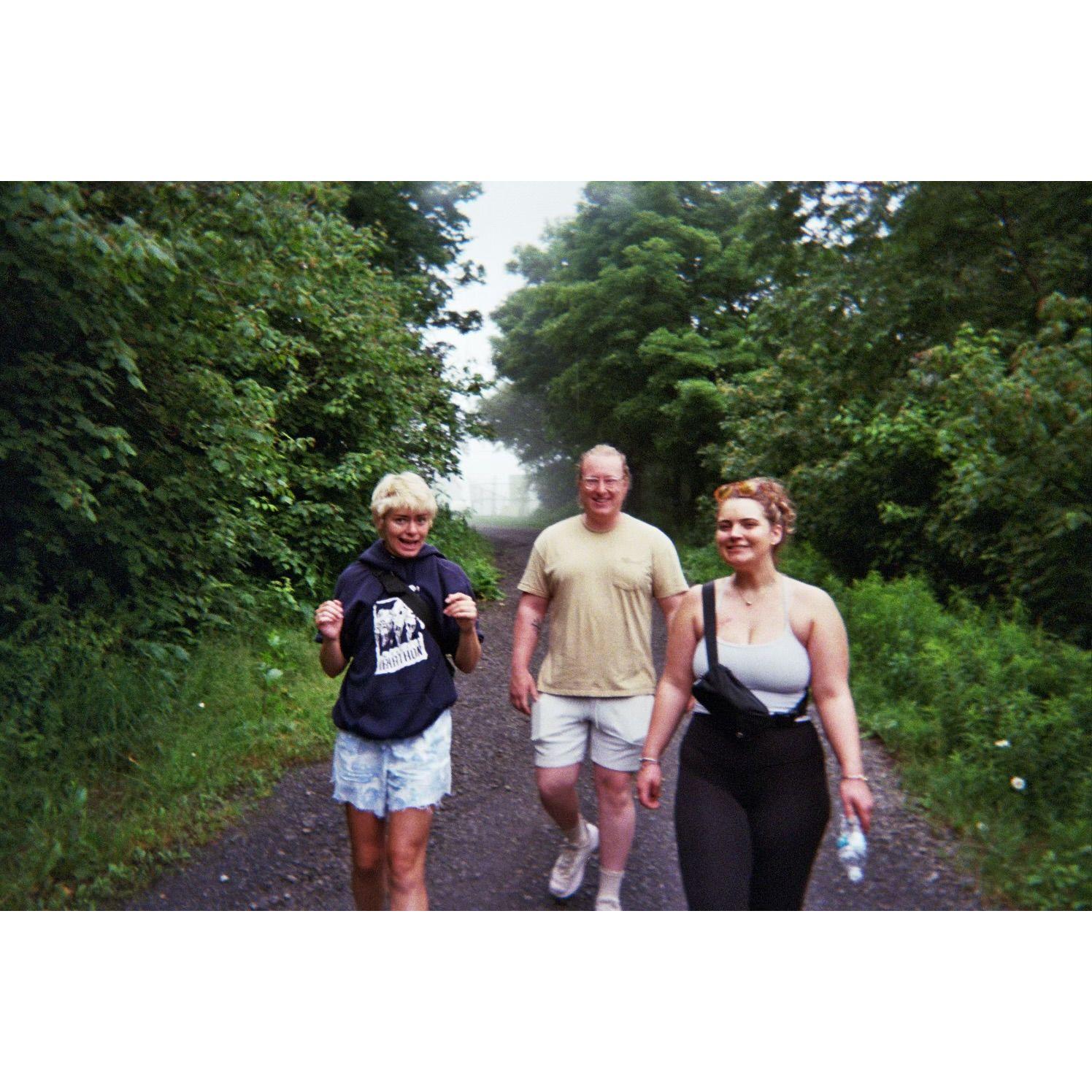 Climbing Mt. U with Alex's oldest friend, Julie Buckley!