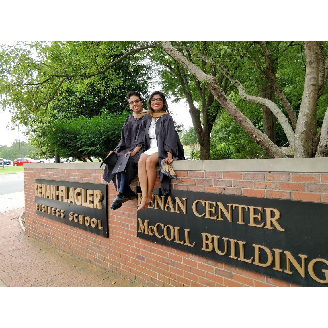 Graduation Day, one last photo at the place that got us together!