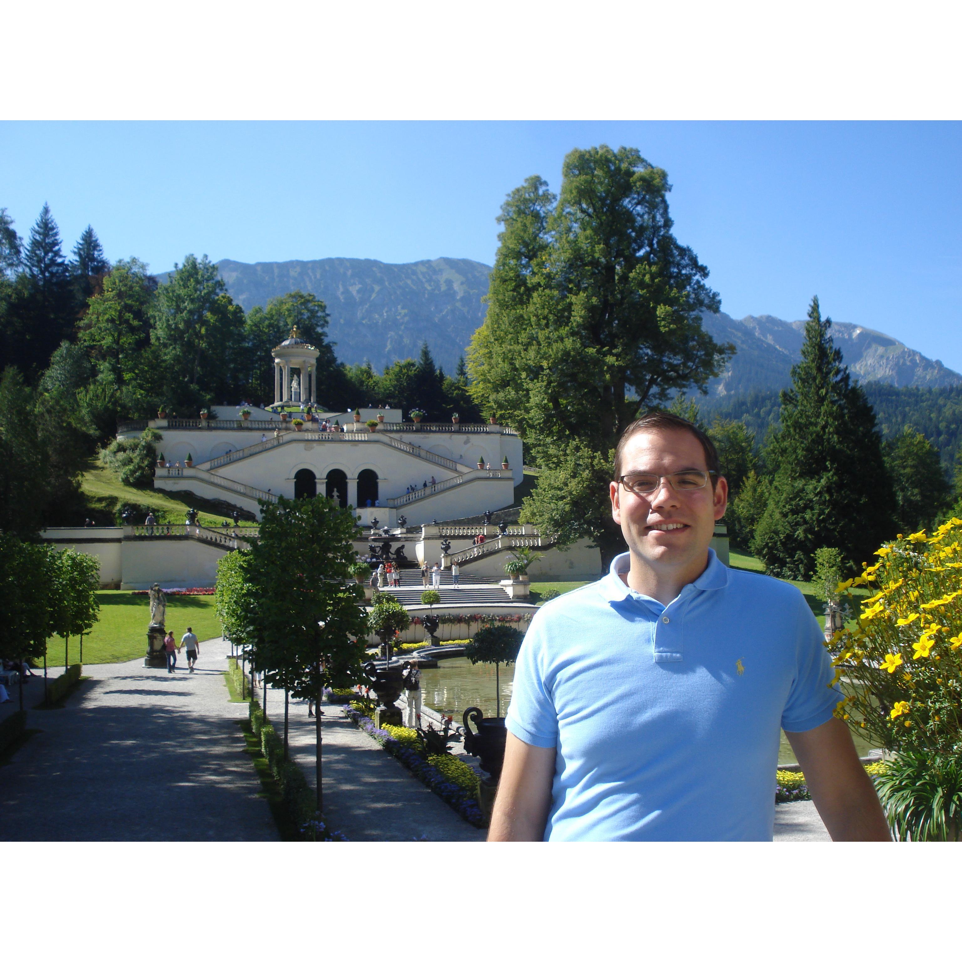 The Gardens at Linderhof Palace outside of Munich, Germany (2012)  [On this trip, Brian said he planned to model his backyard after these gardens; not sure whether or not that has occurred]