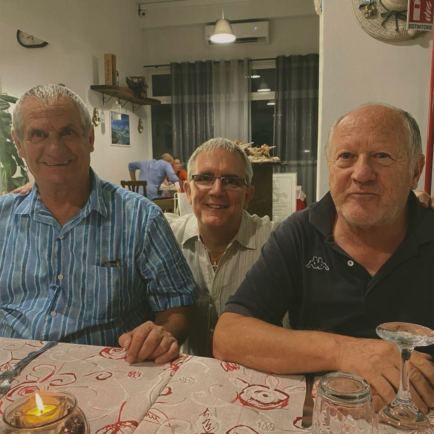 Jonathan With Nicholas’ two Italian Uncles, Zio Giovanni and Zio Emilio.