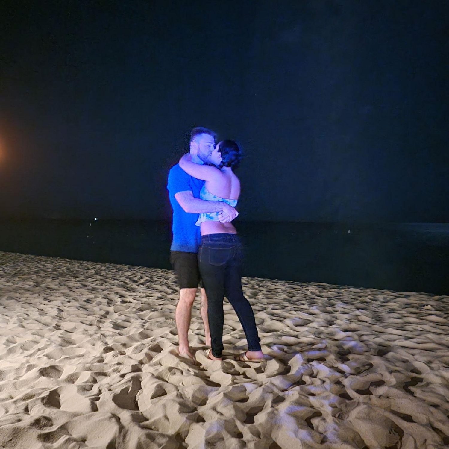 Where he proposed at Passions on the Beach in Aruba <3