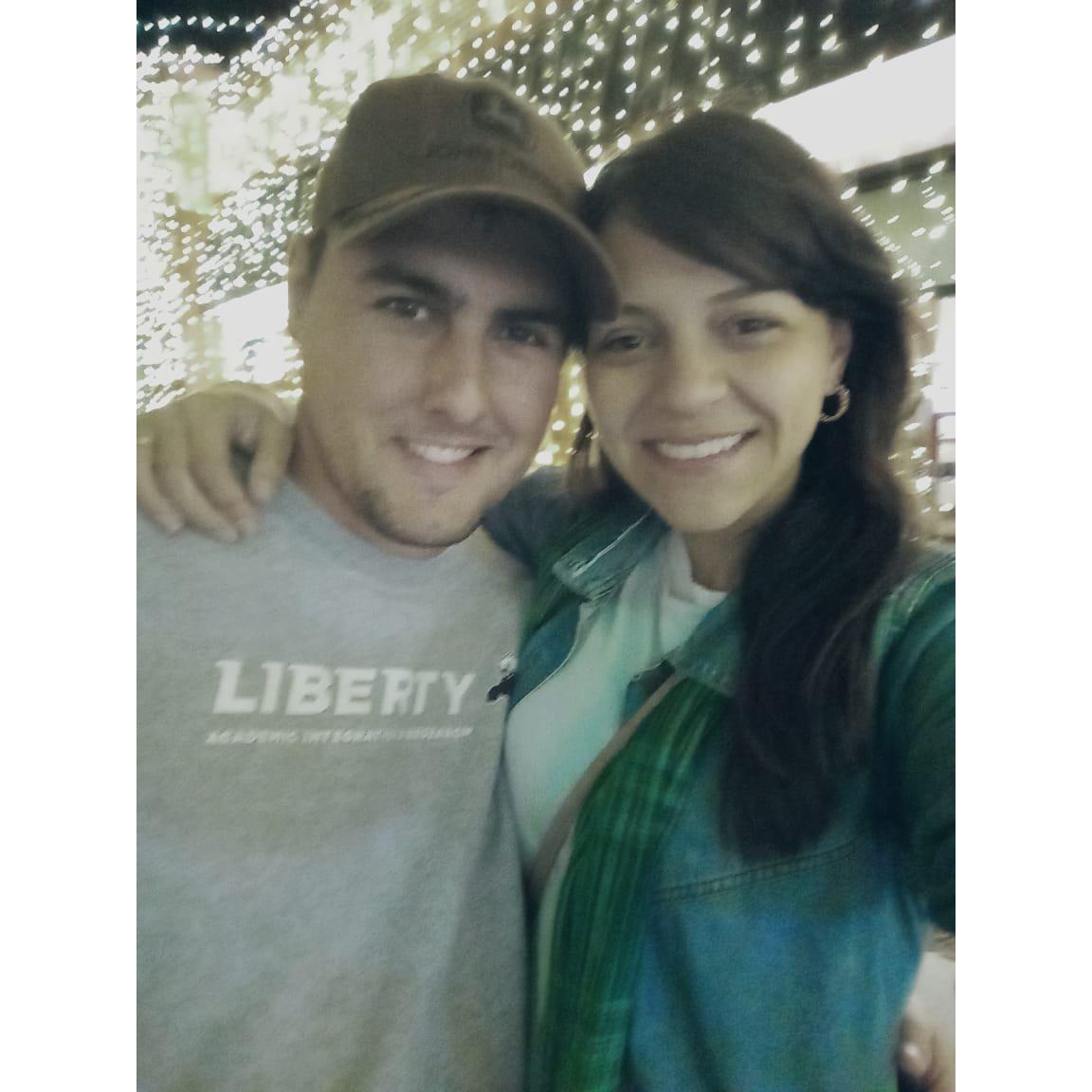 Ous last Christmas before being Mr. and Mrs. Rancan.