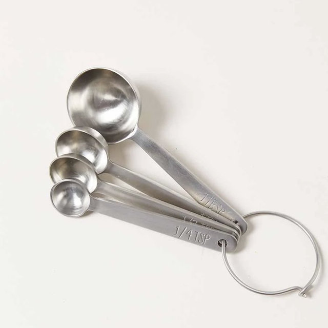 Stowe Measuring Spoons - Brushed Silver
