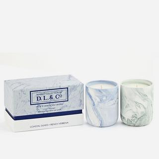 Marble Collection 2-Piece Candle Set
