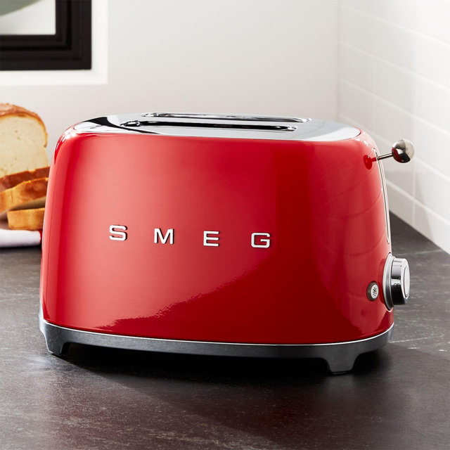 SMEG Red 2-Slice Retro Toaster