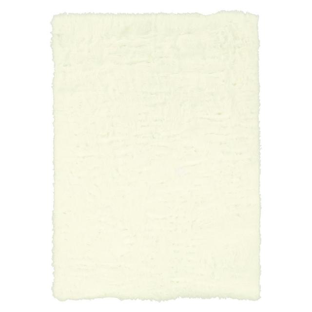 Faux Sheepskin Area Rug - White (5'x7')