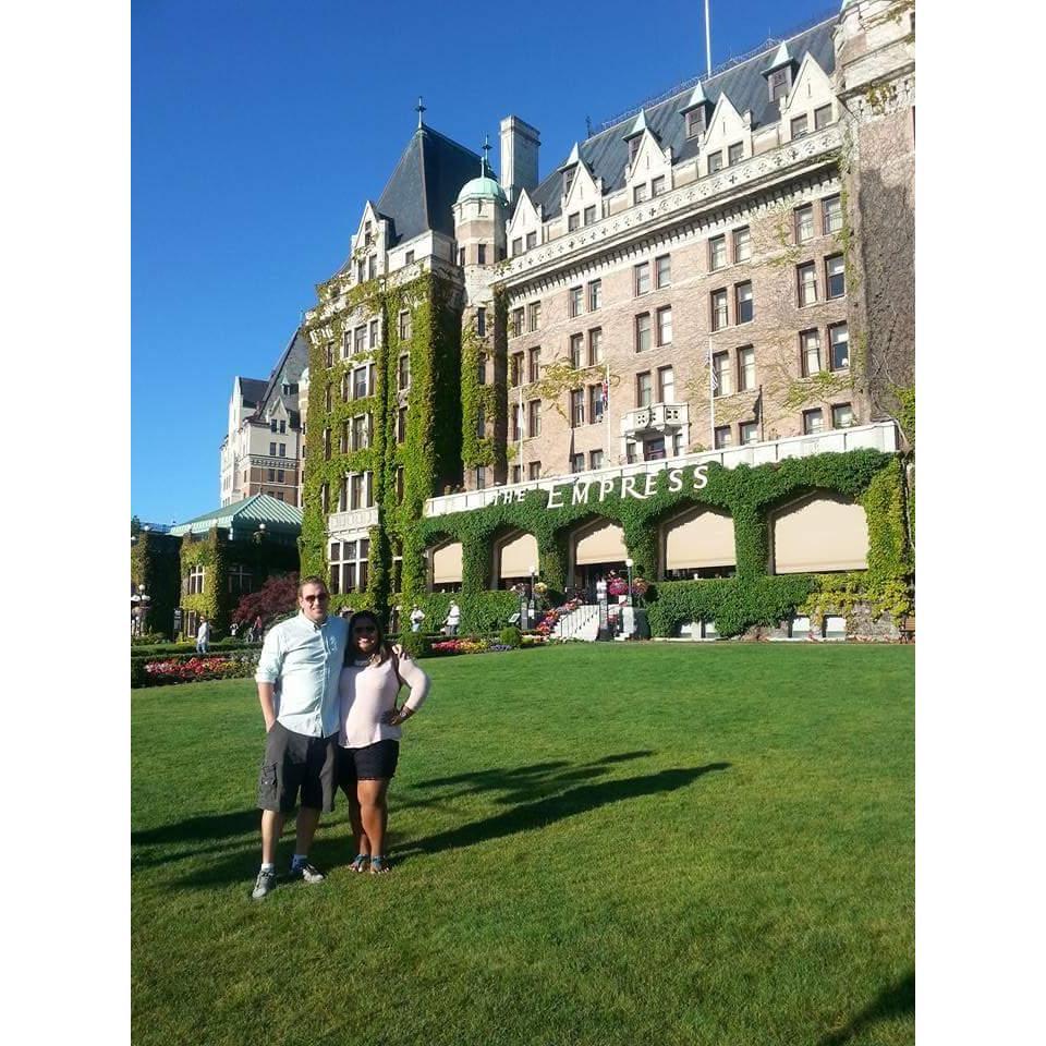 At a Chateau hotel in Victoria, BC