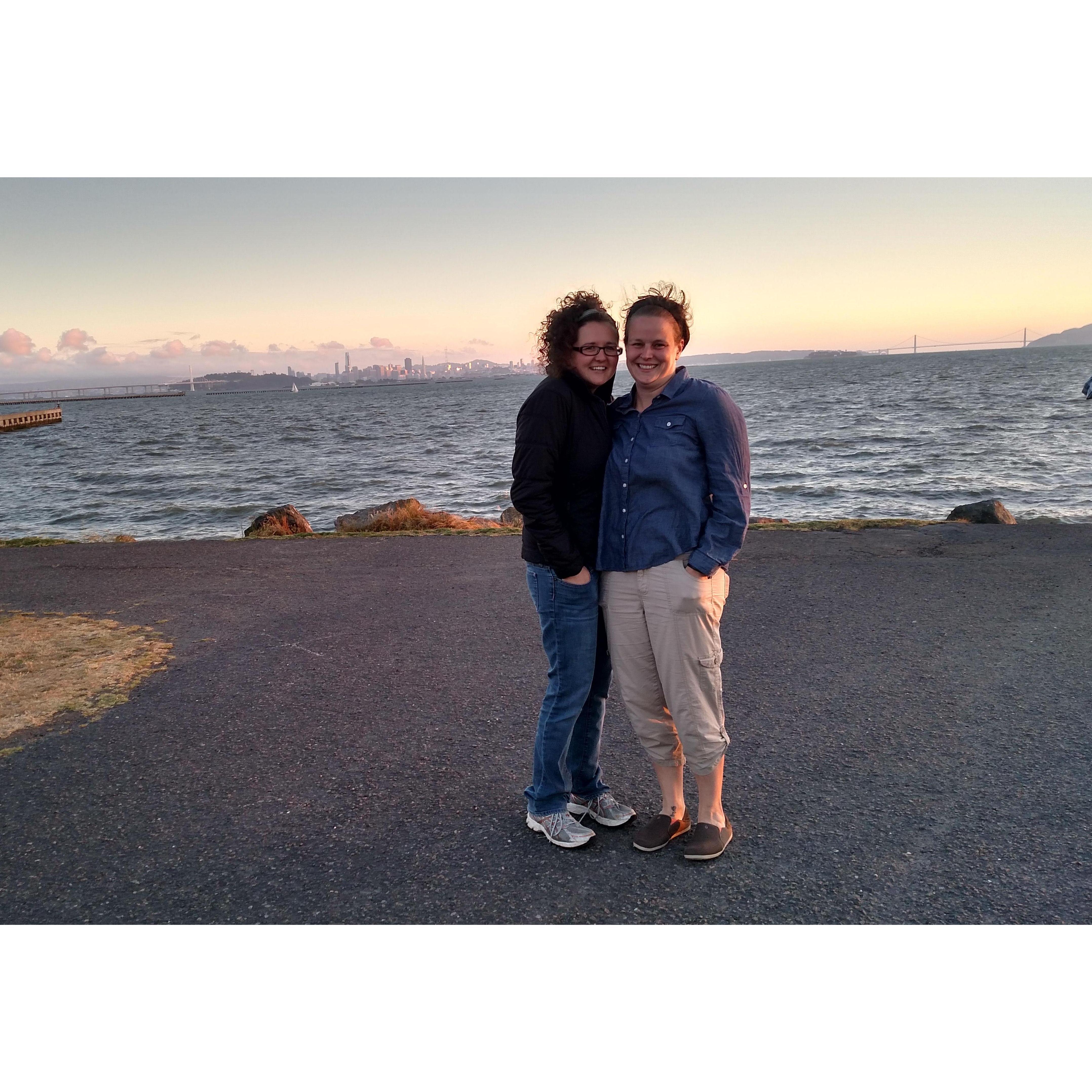 At the Berkeley Marina.. Berkeley will always hold a special place in our hearts