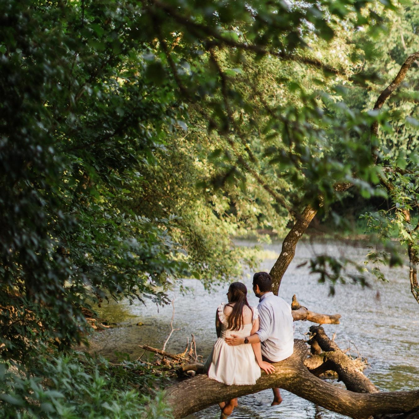 Alex and Kaity sitting in a tree