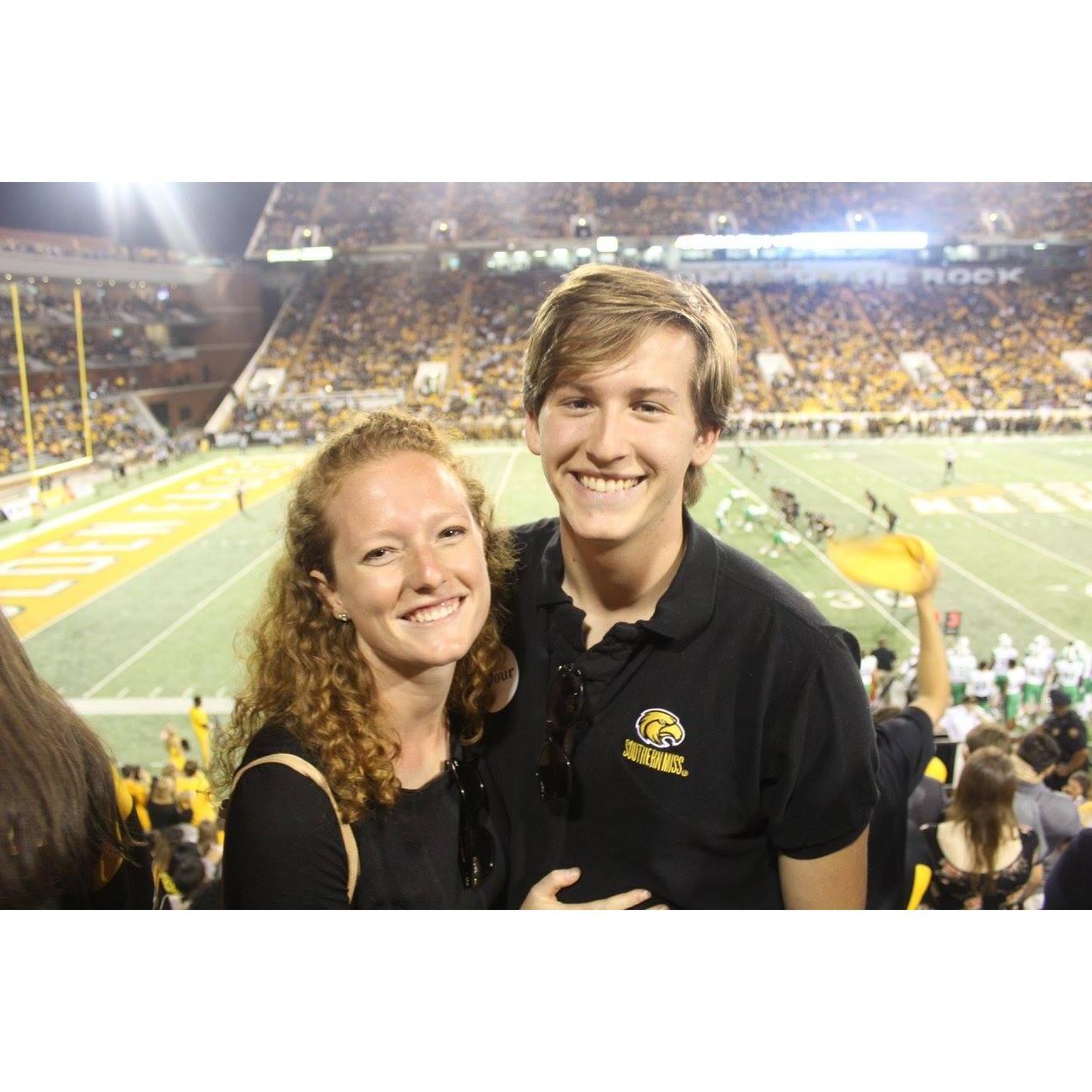 Southern Miss to the Top! Homecoming night!
