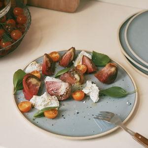 Glazed Garage River Stoneware, Set of 4, Dinner Plates