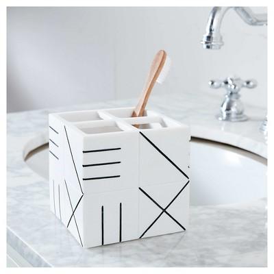 Target Nate Berkus Bathroom Catchall Countertop Storage White/Black